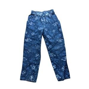 Vintage Oshkosh 100% Cotton Floral Denim Jeans Size 5 W/Paper Tag Made In USA